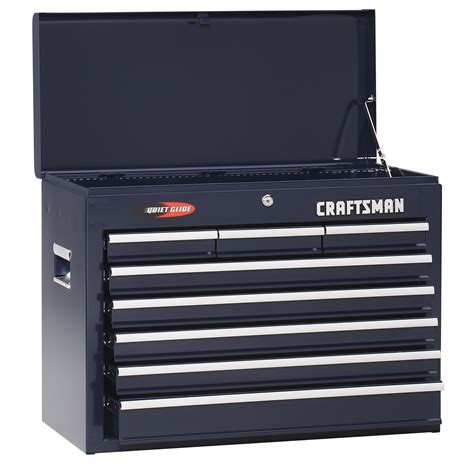CRAFTSMAN&174; has a solid steel tool chest to fit large and growing tool collections. . Craftsman blue tool chest